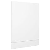 vidaXL Panel para lavavajillas aglomerado blanco 45x3x67 cm