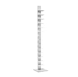 BBB Italia - Estantería de columna vertical de Bruno Rainaldi - Modelo Sapiens - Color blanco - 202 cm de alto - 14 estantes