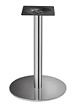 Base para mesa de bar de acero, base para mesa con pie central y placa redonda