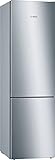 Bosch KGE39AICA Serie 6 - Combinación de nevera y congelador (A++++, 201 cm, 168 kWh/año, 252 l, congelador, FreshSense, SafetyGlass), color plateado