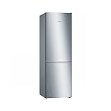 Bosch - Frigorífico-congelador combinado Serie 4 de libre posicionamiento, 186 x 60 cm, color acero inoxidable, KGN36VLEA