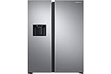 SAMSUNG Refrigerador Side by Side RS68A8842SL/EF, Independiente, No Frost, Twin Cooling plus, Dispensador de agua, 634L, 91 x 178 h x 72 cm