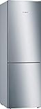 Bosch KGE364LCA Serie 6 - Combinación de nevera y congelador independiente (A++++, 186 cm, 161 kWh/año, aspecto inoxo, 217 l, congelador de 95 L, FreshSense, BigBox)