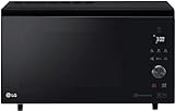 LG MJ3965BPS - Horno Microondas, 39 litros, 1100 W, Smart Inverter, display digital, Color Negro