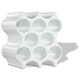 Koziol SET-UP - Botellero de plástico, Blanco (Solid White), 23 x 35.3 x 36.4 cm