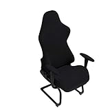 OSISTER7 Fundas para silla de juegos, funda para silla de ordenador de oficina, funda de licra elástica para sillones de carreras, silla de juego, No nulo, negro, Tamaño libre
