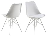 AC Design Furniture Emanuel Silla de Cuna, Poliuretano, Blanco/Blanco, L: 54 x W: 48.5 x H: 85.5 cm