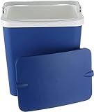 Mugar- Neveras de Playa Azules de Varios Tamaños con Asa y Cierre Hermético- Neveras de 5 a 29 litros de Color Azul (Nevera 16 litros)