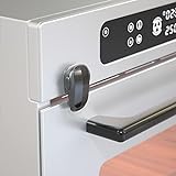 SAFELON 1 Pieza Baby Safety Cerradura de la puerta del horno, cerradura del horno de doble botón para la seguridad de la cocina (Negro)
