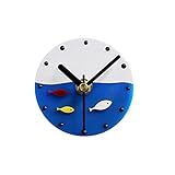 VORCOOL Reloj de Nevera magnética Estilo mediterráneo Antiguo imanes de Nevera Etiqueta de Reloj de Pared Mensaje Pegatinas