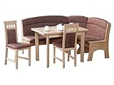 XANA-muebles banco rinconera Imitación de banco rinconera Imitación de grupo de la mesa de comedor de mesa con diseño de juego de 2 x de la silla de grupo