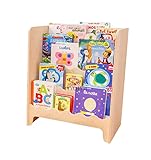 MAMI | Librería Montessori de madera para niños | Dormitorio infantil | Porta libros cómics cuadernos | 100% Made in Italy | 4 estantes | Modelo Pinball