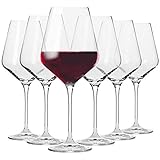 Krosno Copas de Vino Tinto | 490 ML | Avant-Garde Collection | Perfectos para Uso en Casa, Restaurante y en Fiestas | Apto para Lavavajillas