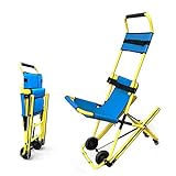 sillas de ruedas plegable portátil,elevador de escalera para silla de ruedas pacientes con fractura de rescate que suben y bajan por el pasillo