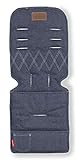 Maclaren colchoneta universal para asiento - Denim, Accesorio de doble cara fácil de poner y quitar en todas las sillas de paseo tipo paraguas, Transpirable y lavable en lavadora