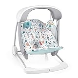 Fisher-Price Deluxe Take-Along Swing & Seat - Pacific Pebble Portable Swing and Stationary Chair for Infants
