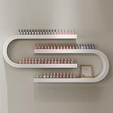 Display ZYY~ Estante montado en la pared, soporte de almacenamiento de esmalte de uñas en forma de U, soporte de almacenamiento de cosméticos de salón de uñas \