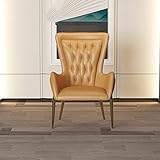 FENXIXI Comedor Silla de Ocio Familiar sillón de diseño de Cuero Simple posmoderno Italiano