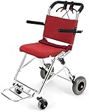 cómoda silla de ruedas plegable de viaje ligero de alta densidad de espuma de pasamanos de escaleras mecánicas silla de ruedas for los ancianos, las personas con suministros