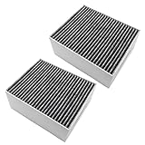vhbw 2x filtro de carbón activado compatible con Siemens LC97BC532/03, LC97BC542/01, LC97BC542/02 campana extractora - 22,7 x 18,9 x 10 cm