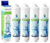 4x AquaHouse UIFA filtro compatible adapta a AEG Electrolux, Bosch, Bauknecht, Neff & Hotpoint neveras con externa del filtro de agua DD-7098/497818