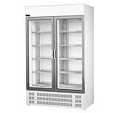 MBH - Nevera expositora vertical POTENCIADA doble puerta de cristal para hostelería. Armario frigorífico expositor refrigerado dos puertas abatibles para la restauración.
