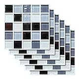 Pegatinas de Azulejos Autoadhesivos,Liwein 30 pcs Decorativos Adhesivos para Azulejos Pegatina de Pared Mosaicos Pegatinas de Baldosas Decorativo para Azulejos de baño y Cocina 20×20cm (Mosaicos)